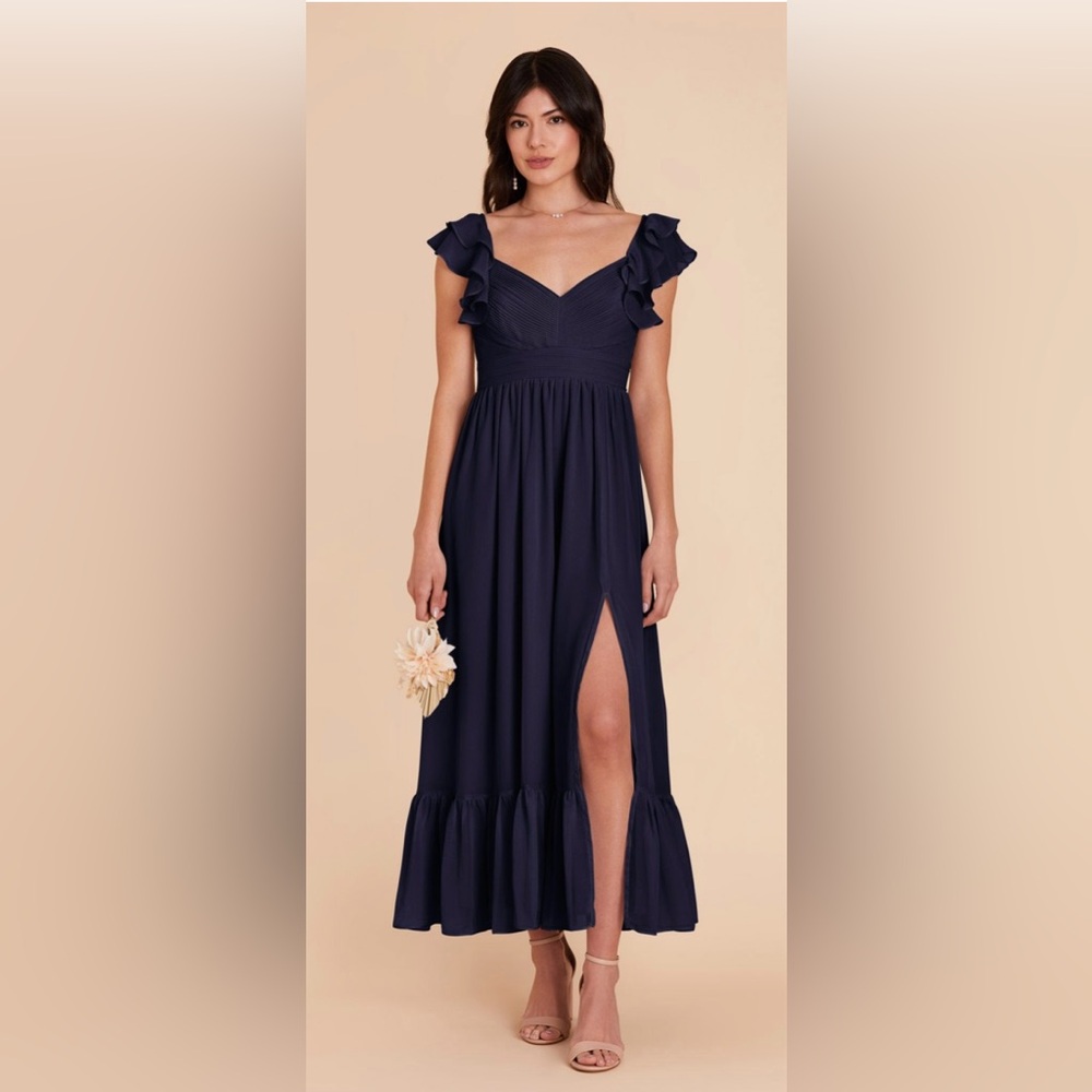 Birdie Grey navy chiffon dress, size XL